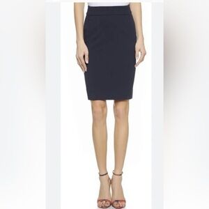 Diane Von Furstenberg DVF Womens Koto Black Ponte Knit Skirt Career Size 4